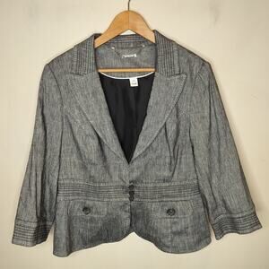 White House Black Market Jacket Linen Blend Career